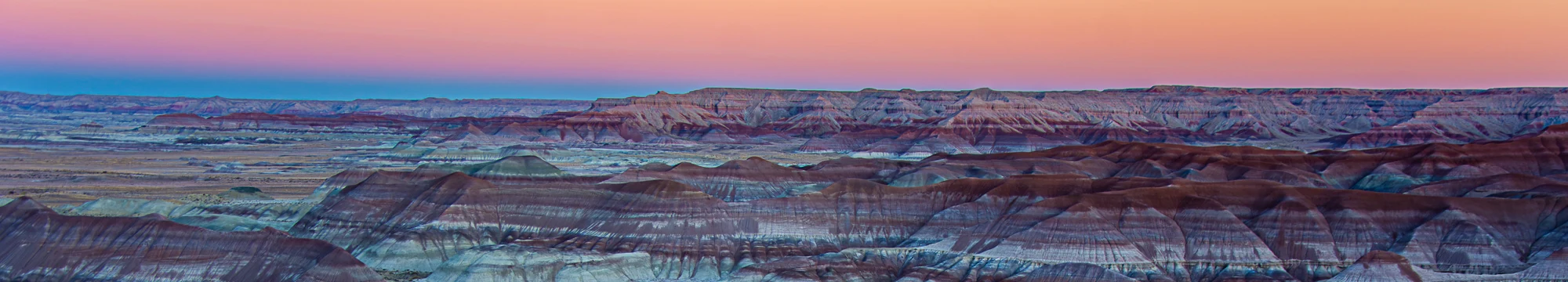 Pastel light across Little Painted Desert, Arizona