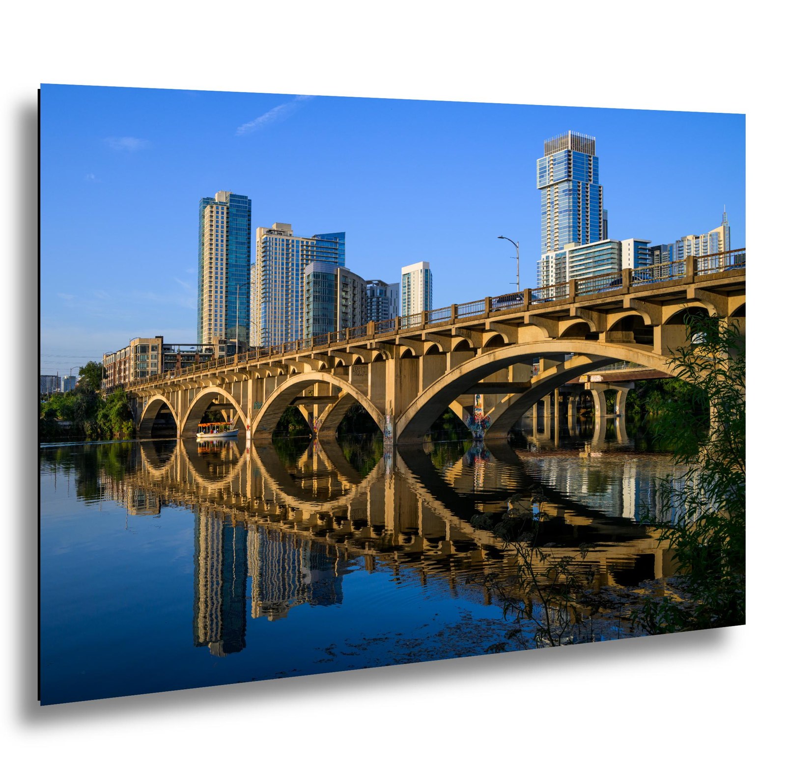 Lamar Boulevard Bridge & Austin Skyline — Austin, Texas; print preview