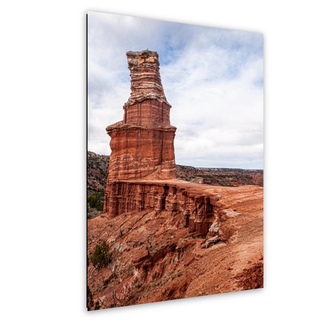 Lighthouse Rock from the Summit — Palo Duro Canyon, Texas; print preview