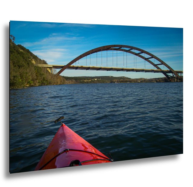 Pennybacker Bridge from the Water — Lake Austin, Texas; print preview